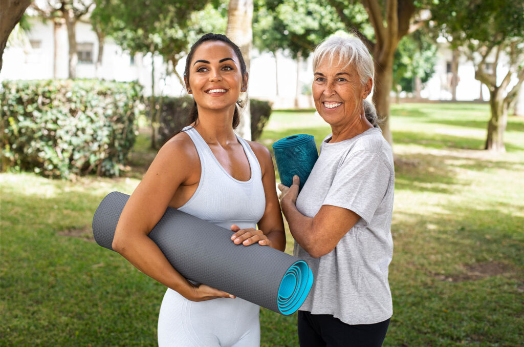 Active menopausal women exercising