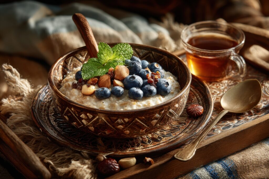 fresh oatmeal at night